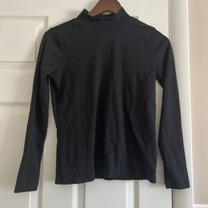 Pima Mockneck Tee Long Sleeve Women's Regular XS
